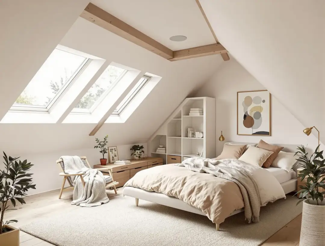 Sypialnia ze skosami: Jak urządzić funkcjonalne i piękne wnętrze?