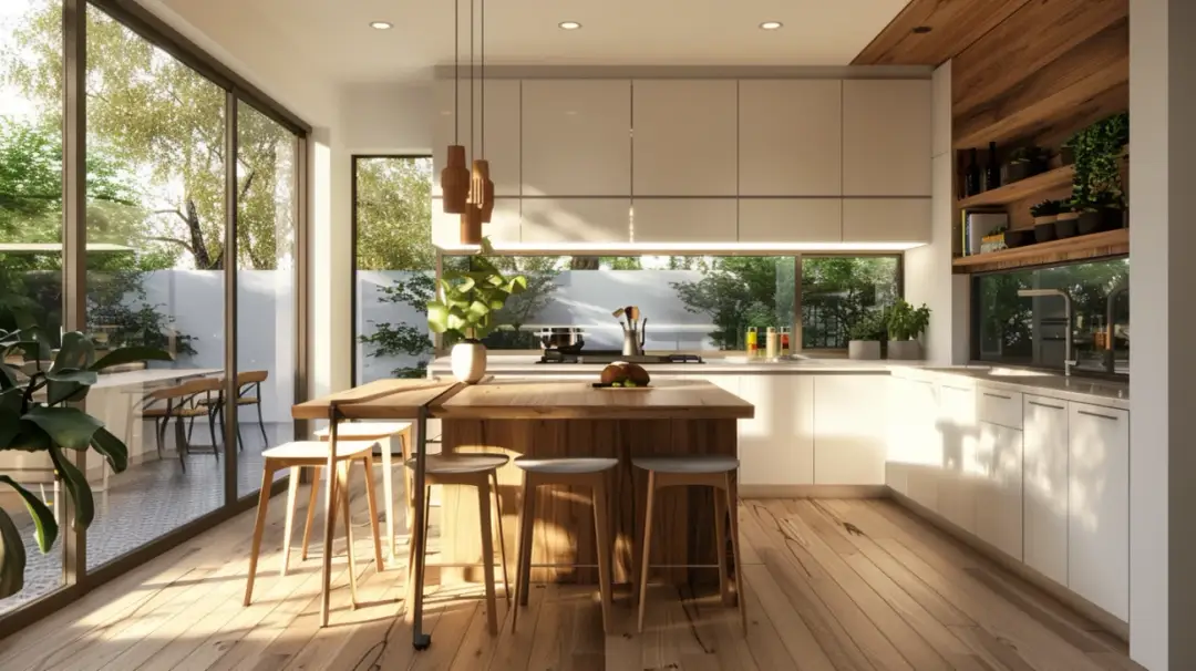Kwadratowa kuchnia z oknem: jak ją urządzić funkcjonalnie?