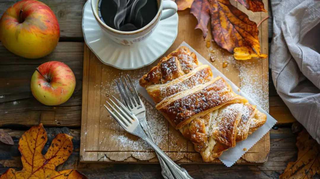 Kruche ciastka lub rogaliki z jabłkami - szybkie wypieki - przepisy