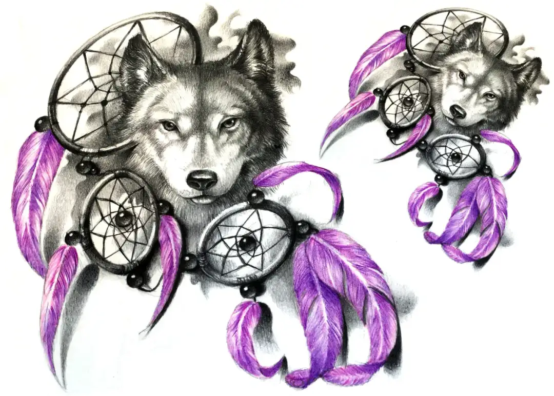 Łapacz snów z wilkiem tatuaż znaczenie – odkryj jego głęboką symbolikę
