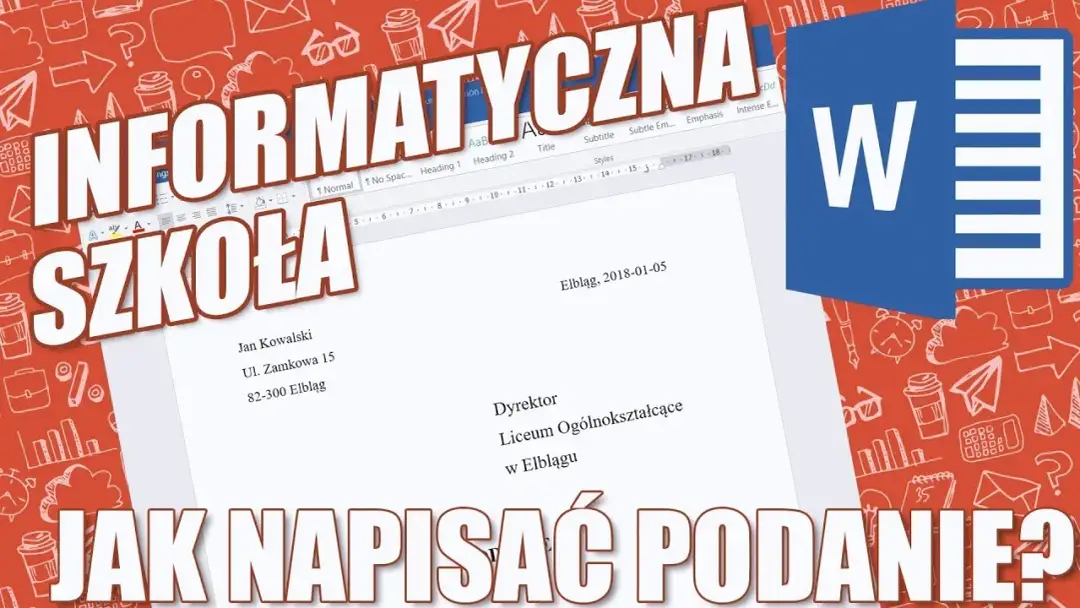 Jak napisać podanie do LO? Wzór i porady krok po kroku