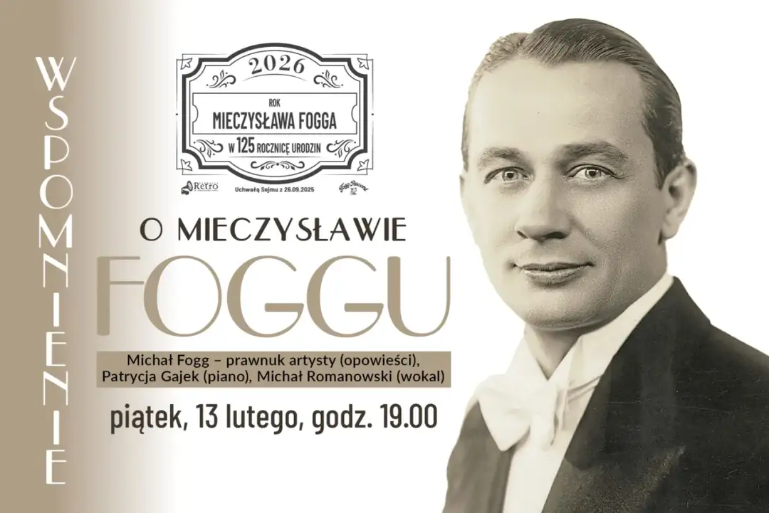 Michał Fogg, prawnuk Mieczysława, opowiada o artyście. Wydarzenie z okazji 125. urodzin Mieczysława Fogga.