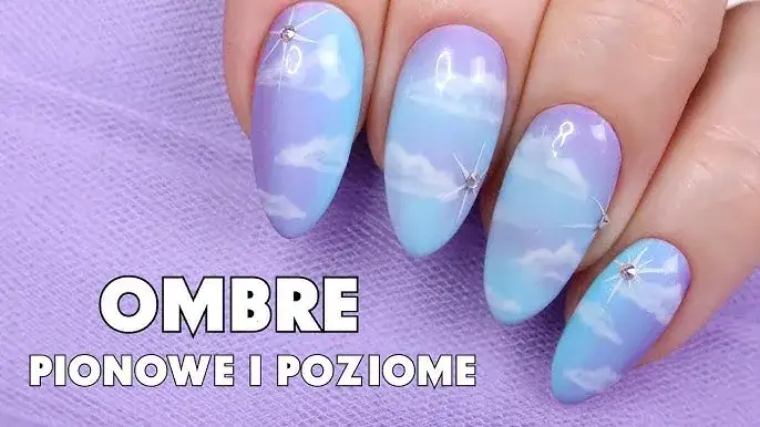Ombre niebieskie paznokcie - krok po kroku stylizacja Twoich marzeń