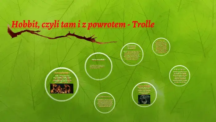 Zajęcia trolli z Hobbita: jak żyją i co robią w nocy?