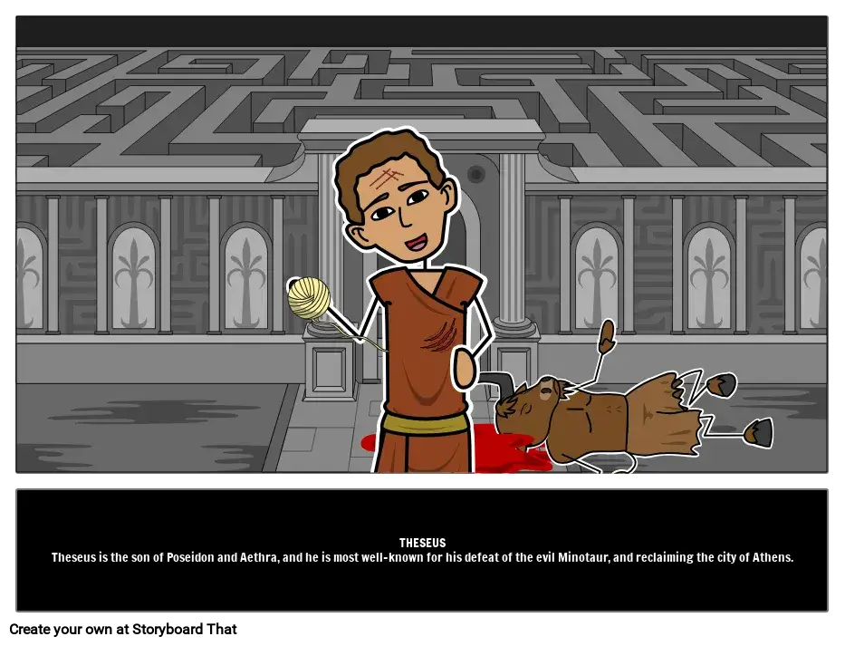 Mit o Tezeuszu i Ariadnie w punktach - kluczowe wydarzenia i postacie