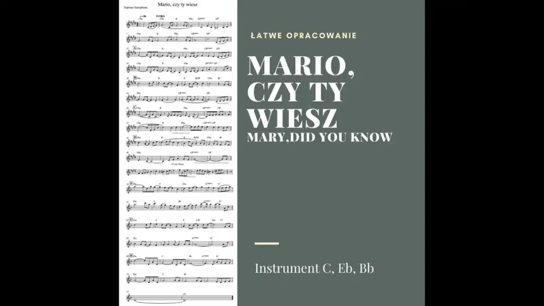 Nuty na pianino do Mario czy już wiesz – znajdź idealną wersję