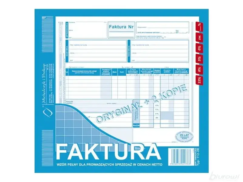 Faktura uproszczona druk: gotowe wzory i formularze do pobrania