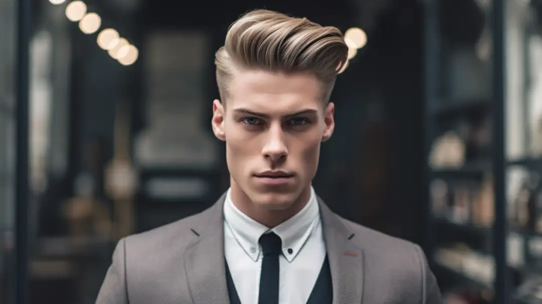 Fryzura męska z przedziałkiem: Subtelna elegancja w męskiej stylizacji