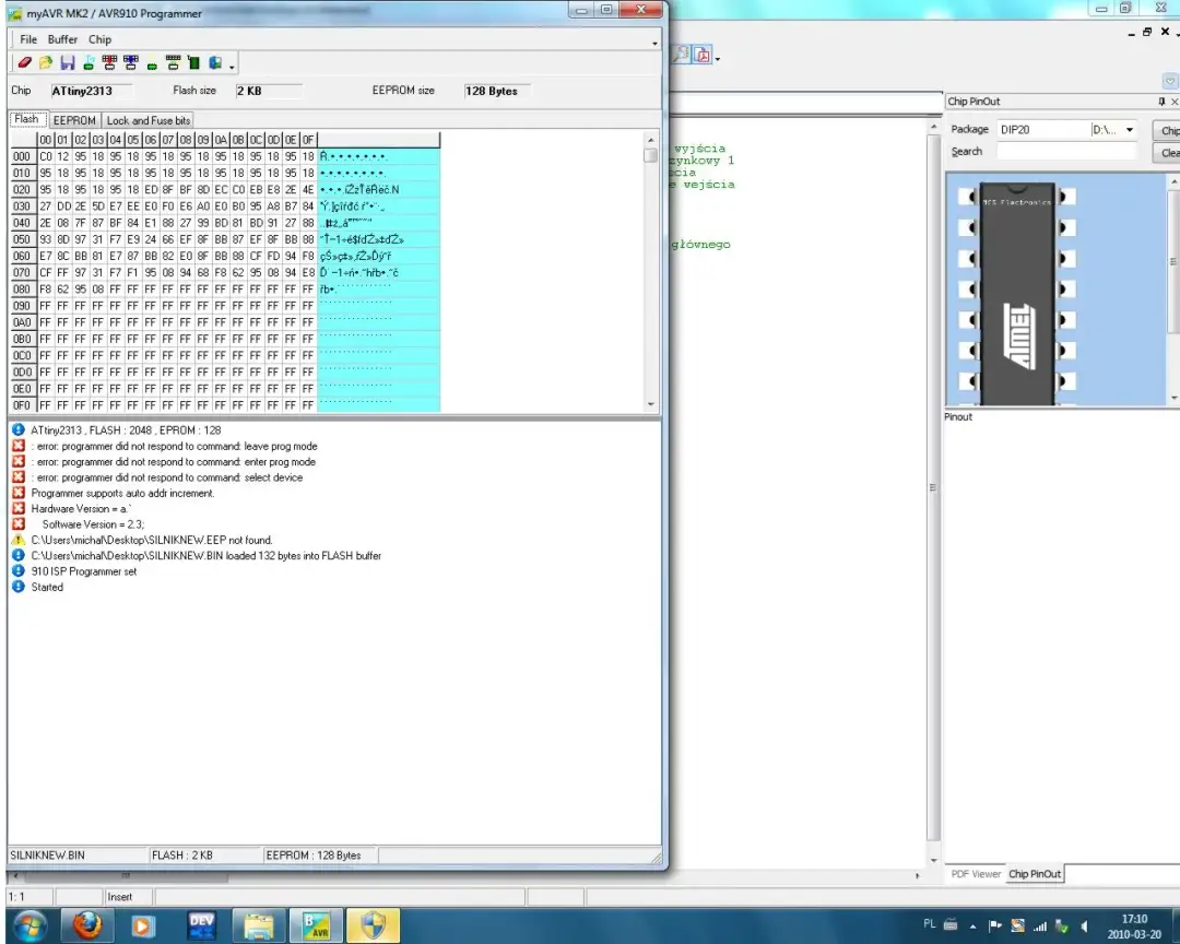 Bascom ATtiny2313: Naucz się programować mikrokontrolery AVR