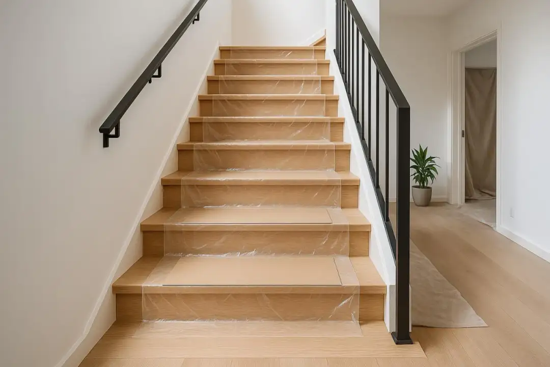 Jak zabezpieczyć schody drewniane przed remontem, aby uniknąć uszkodzeń