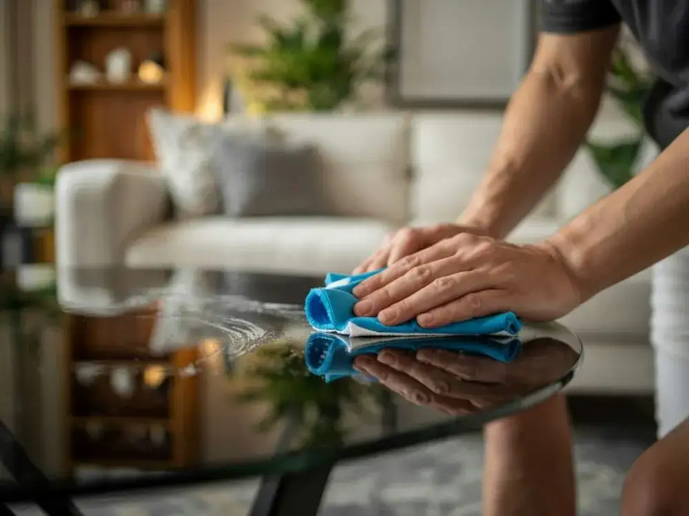 Jak usunąć rysy ze szklanego stołu? Domowe i profesjonalne metody