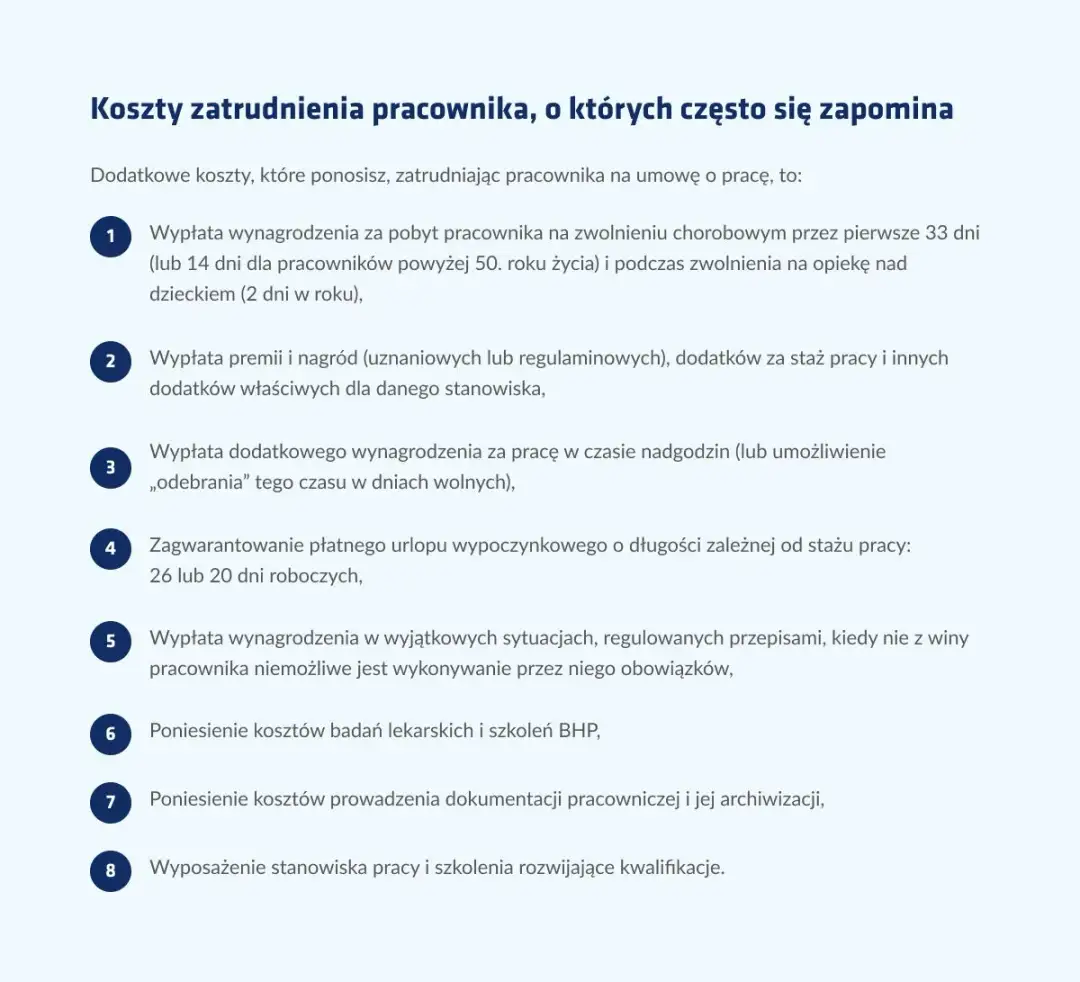 Jakie są koszty zatrudnienia pracownika i jak ich uniknąć?