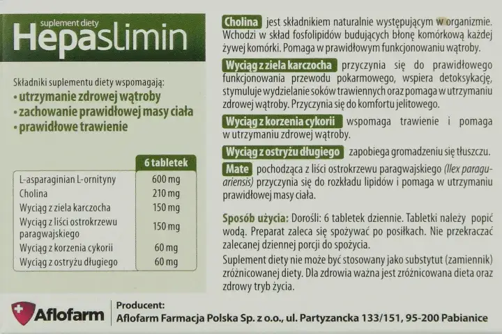 Hepaslimin czy naprawdę odchudza? Skład, działanie i efekty suplementu