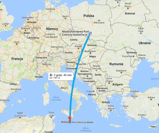 Malta ile się leci? Sprawdź, jak długo trwa lot z Polski