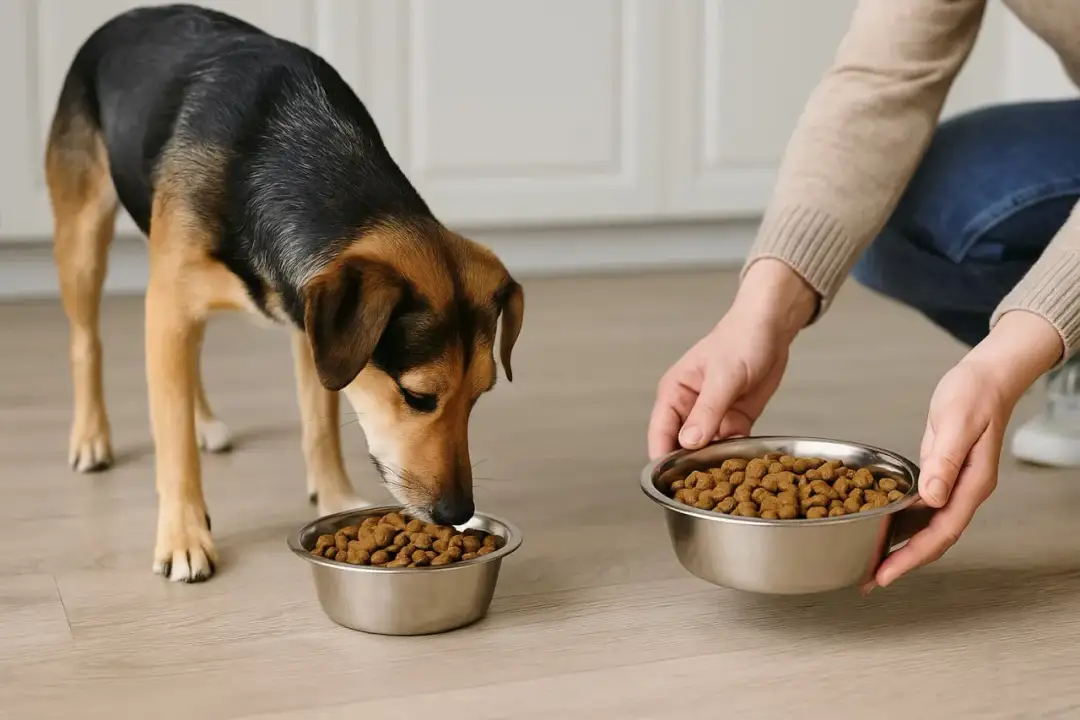 Zmiana karmy szczeniaka: Jak uniknąć problemów trawiennych?