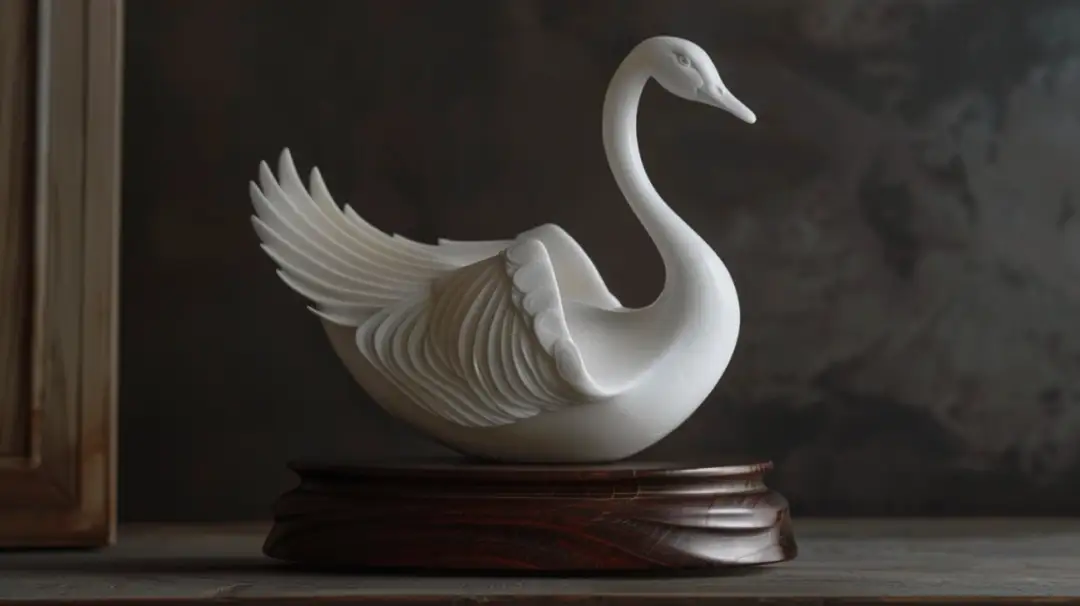 Uwodząca elegancja: Figurka gęś - finezja w porcelanie