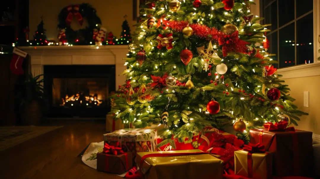 Magia świąt: Inspirujące pomysły na aranżację choinki w salonie