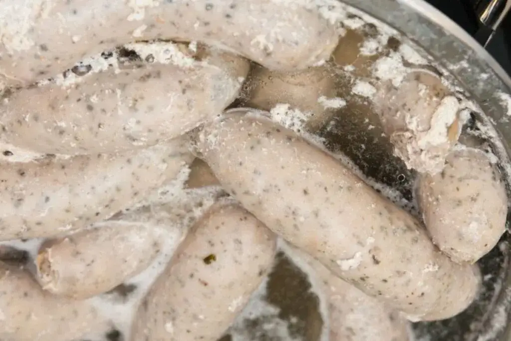 Biała kiełbasa ile gotować, aby uniknąć pęknięć i straty smaku