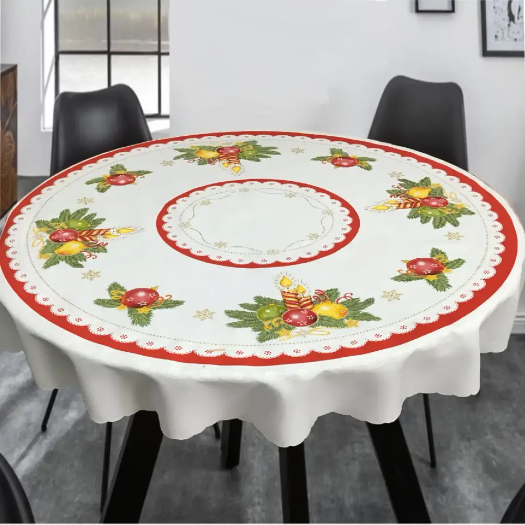  Okrągły obrus świąteczny - Nowoczesny i elegancki na święta 2023