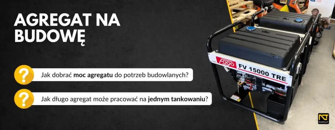 Jak dobrać agregat do betoniarki? Moc, AVR i błędy