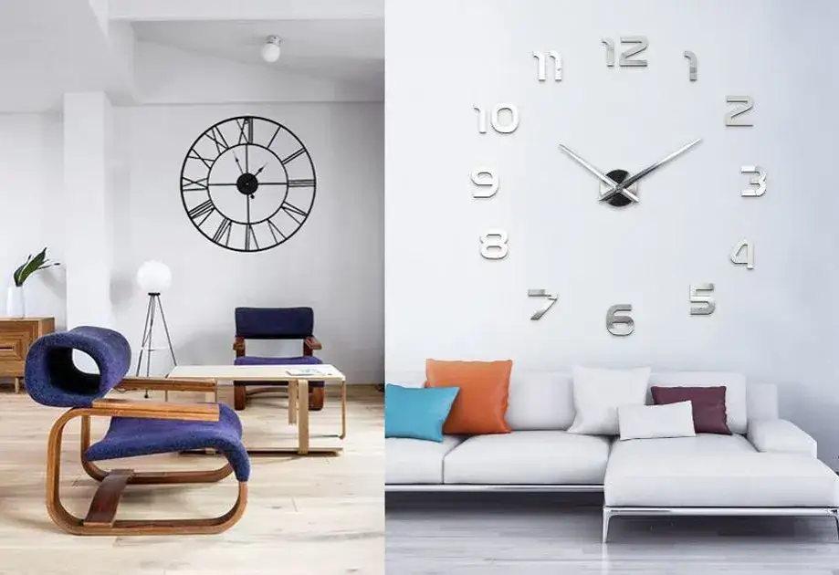  Ścienne i duże zegary glamour do salonu - efektowny dodatek do wnętrza
