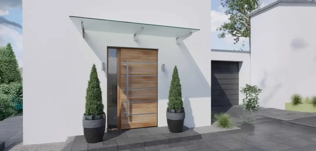  Daszek szklany nad wejściem – jak wybrać i zamontować?
