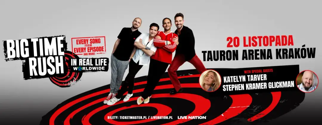 Daty i miejsca koncertów Big Time Rush w Polsce - szczegóły