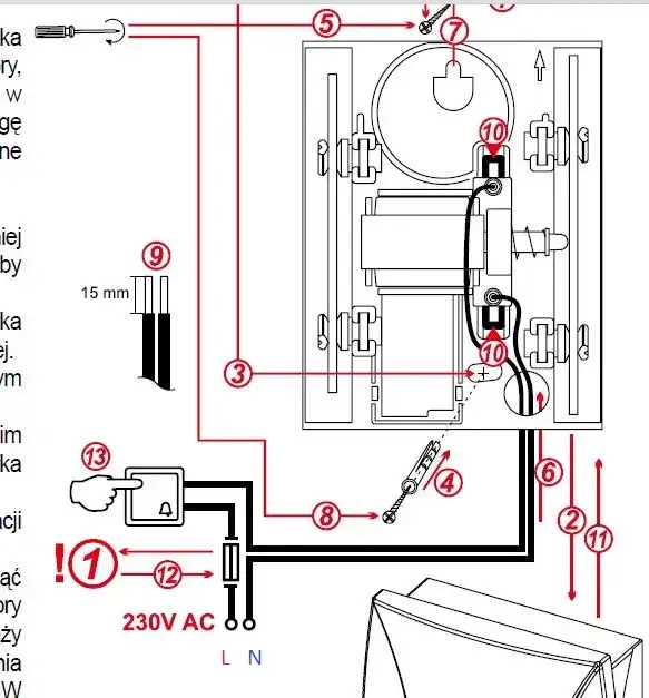 Jak bezpiecznie podłączyć dzwonek 230V Zamel – krok po kroku bez błędów