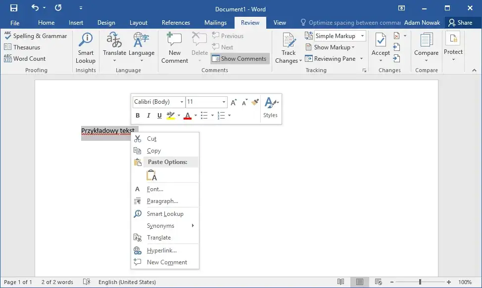 Jak zmienić język w PowerPoincie i uniknąć problemów z pisownią
