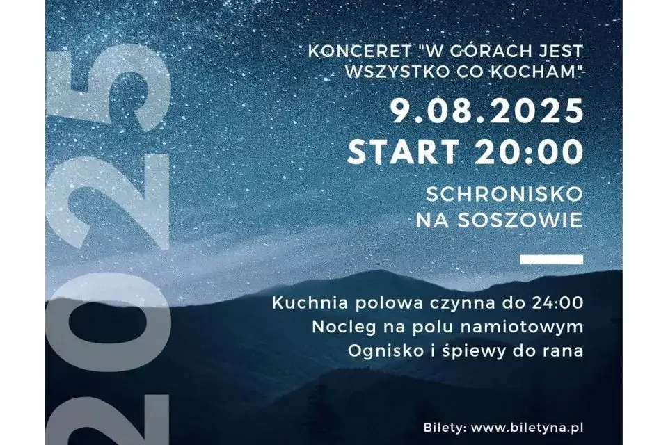W górach jest wszystko co kocham koncert - terminy i szczegóły wydarzeń