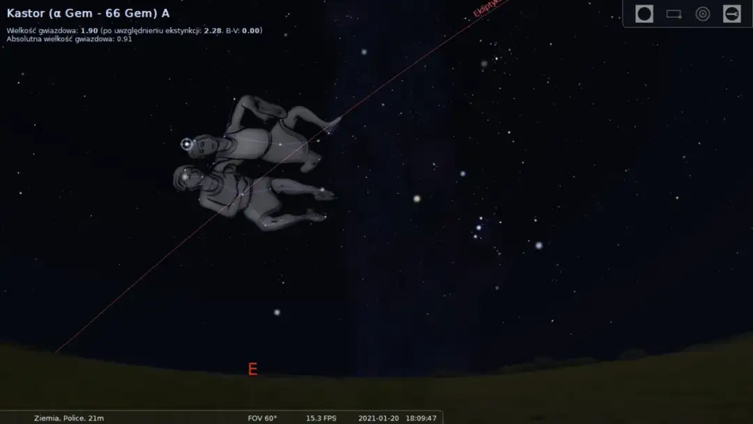 Bliźnięta: charakterystyka i opis tego gwiazdozbioru