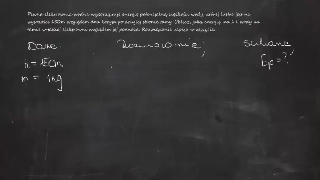 Jak pewna elektrownia wodna wykorzystuje energię potencjalną do produkcji energii