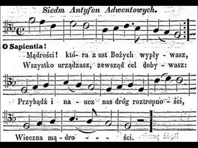 Mądrości która z ust bożych wypływasz nuty - pieśń pełna znaczenia