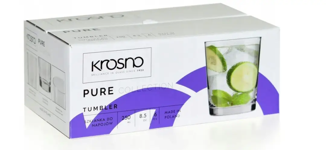 Szklanki do napojów Krosno – eleganckie kolekcje w atrakcyjnych cenach