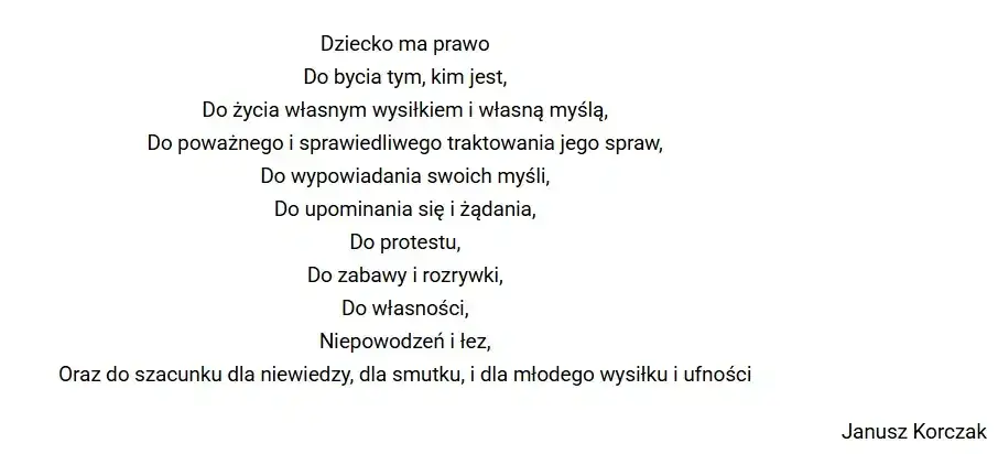 Cytaty Janusza Korczaka o miłości do dziecka i ich znaczenie
