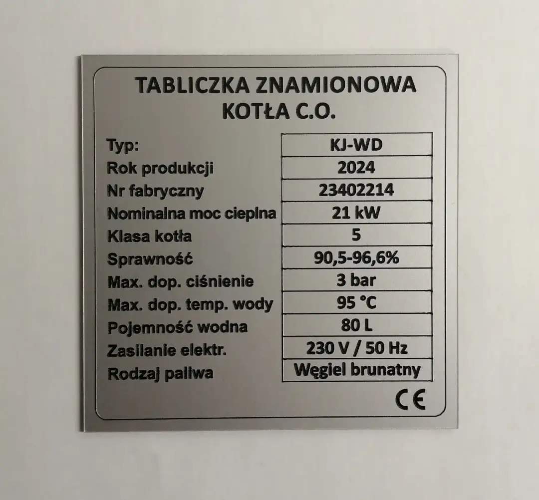 Tabliczka znamionowa na piecu - Jakie informacje zawiera?