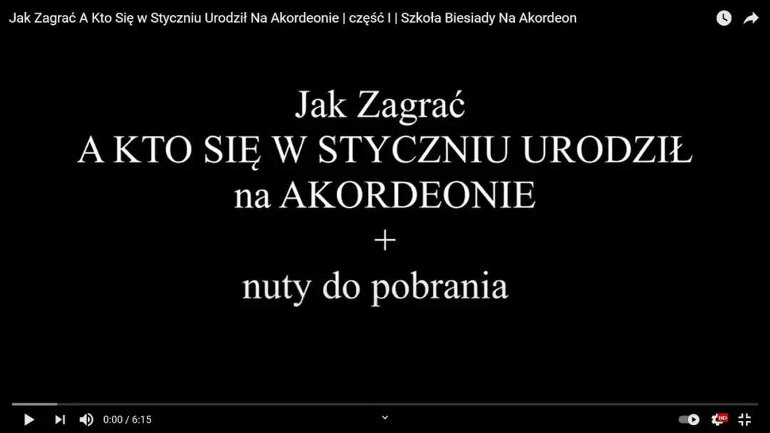 Nuty do piosenki a kto się w styczniu urodził – zagraj łatwo i przyjemnie