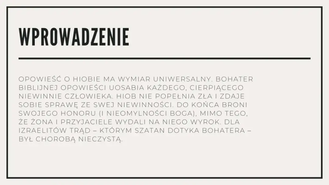 Księga Hioba – Czy to część Starego Testamentu czy inny tekst?
