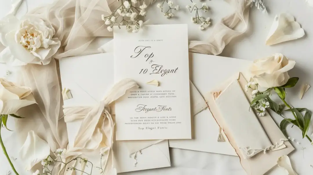 Czcionki do zaproszeń: Top 10 eleganckich krojów na Twój ślub