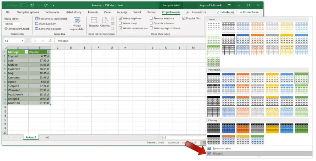 Jak usunąć tabelę w Excelu bez utraty danych i zbędnych formatów