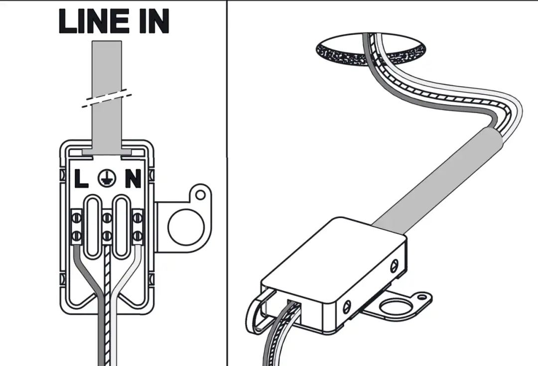 3 kable z sufitu, 2 w lampie - Jak podłączyć bezpiecznie?