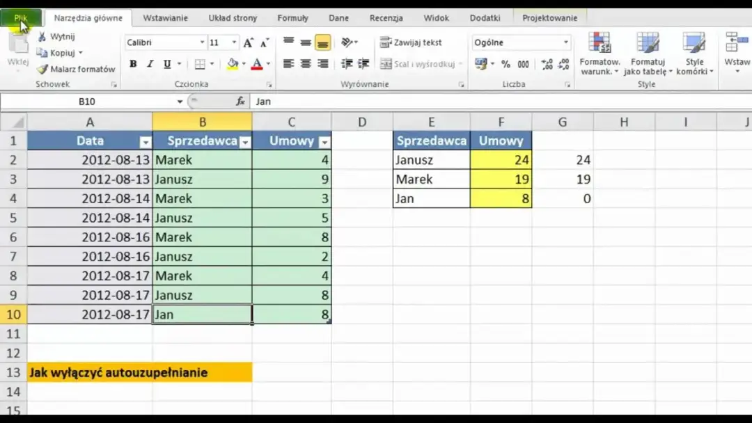 Jak włączyć opcje autowypełniania w Excel: Poradnik krok po kroku