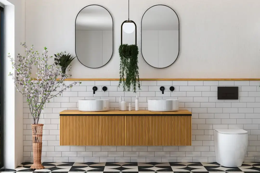 Jakiej wysokości wiesza się szafki łazienkowe, aby uniknąć bólu pleców?