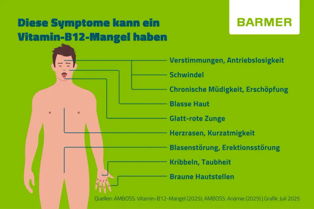 Vitamin B12: Wichtige Funktionen, Mangelerscheinungen und Nahrungsquellen