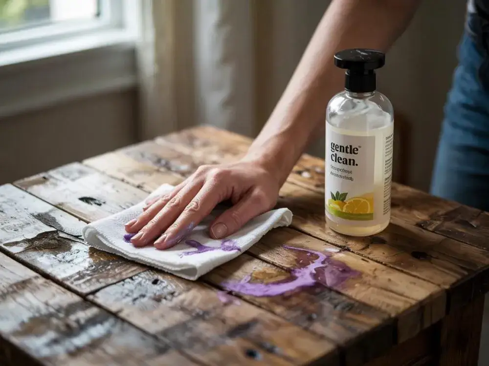 Skuteczne sposoby na to, czym zmyć farbę do włosów z mebli