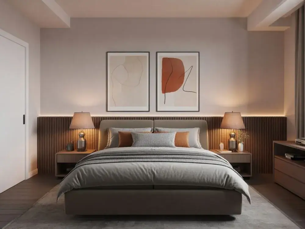 Pomysły na dekorację ściany za łóżkiem, które odmienią sypialnię