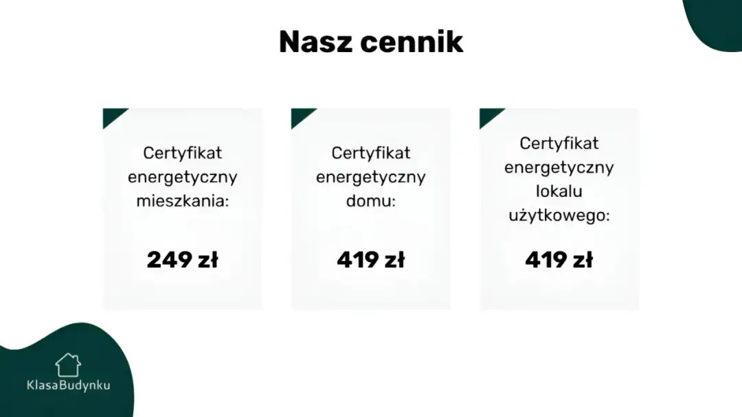Ile kosztuje świadectwo energetyczne? Ceny 2026 i czynniki