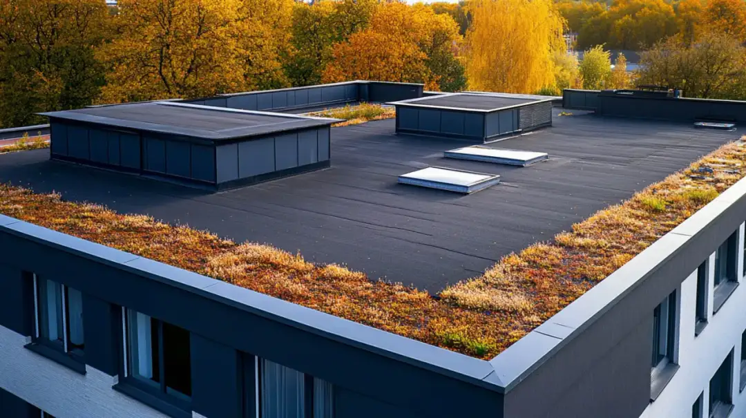Nowoczesny dach płaski z zielenią. Alternatywa dla papy, która tworzy ekologiczne rozwiązanie.