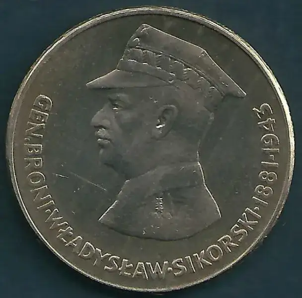 Moneta 50 zł generał broni Władysław Sikorski – historia i wartość