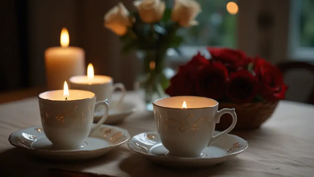 Filiżanki dla pary to idealny prezent na romantyczny wieczór?